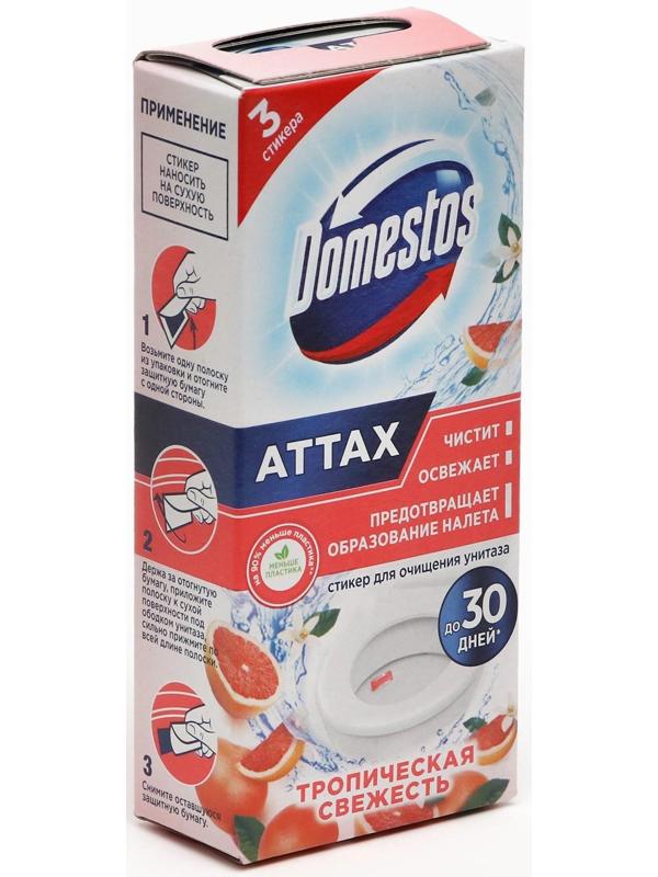 Стикер для очищения унитаза Domestos 