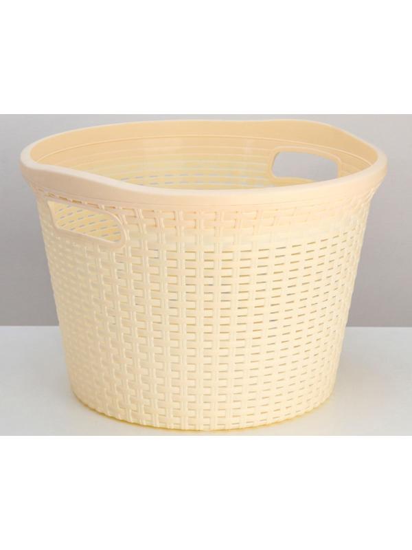 Корзина для белья «Артлайн», 32 л, 45×45×30 см, цвет МИКС