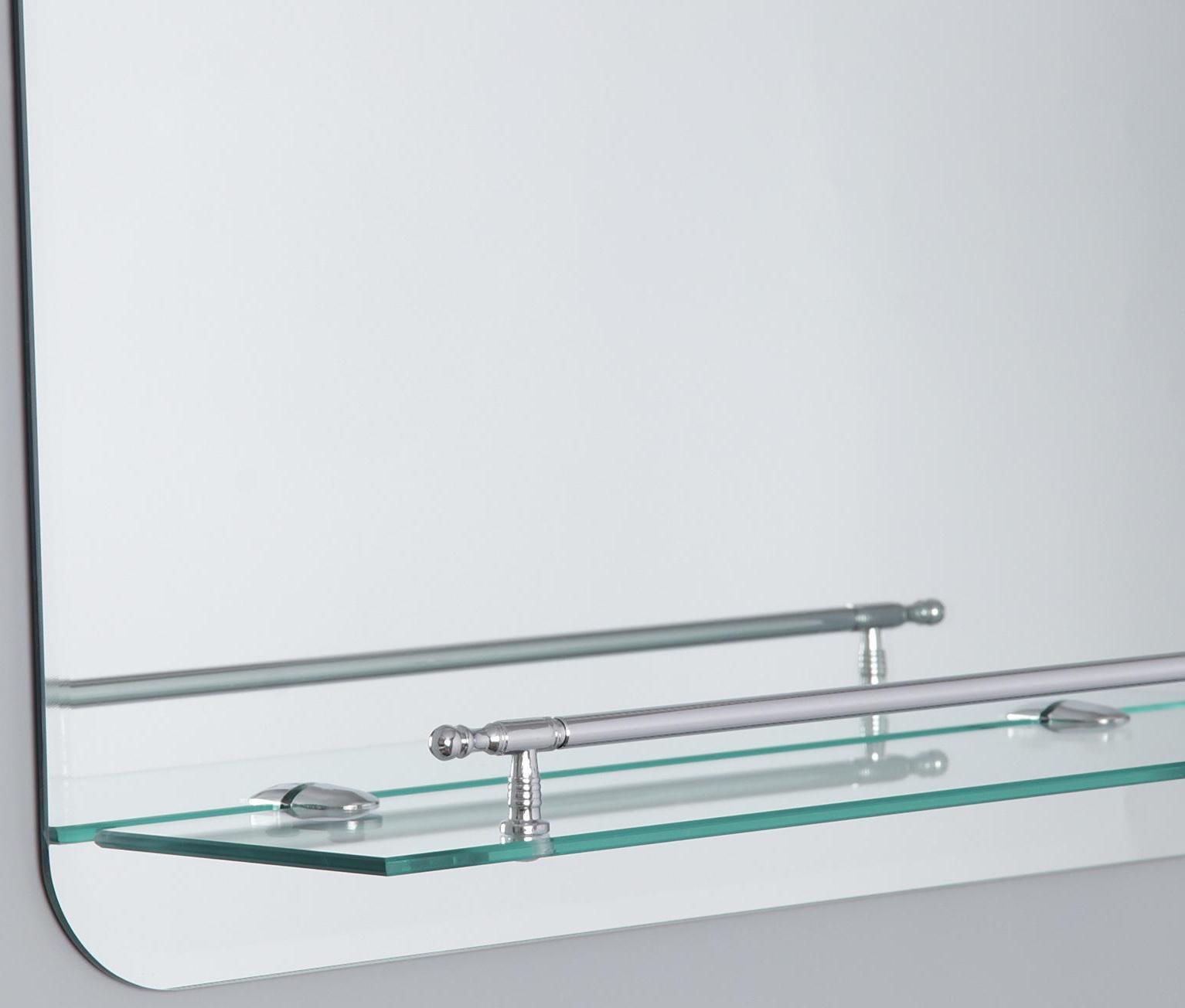 Зеркало в ванную комнату Ассоona A628, 60×45 см, 1 полка