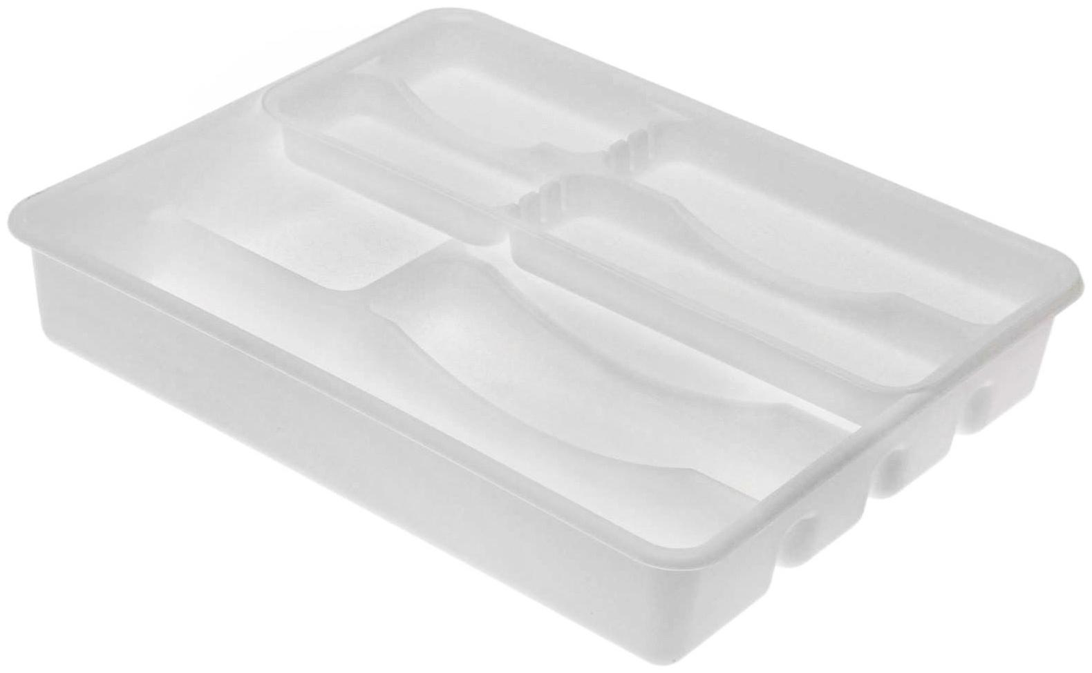 Лоток двойной для столовых приборов, цвет МИКС