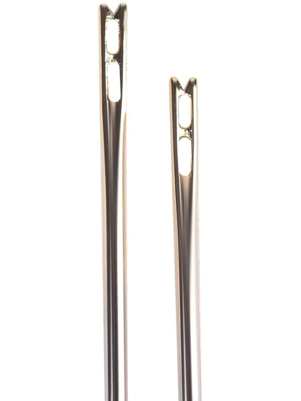 Иглы швейная, d = 0,8 мм, для слабовидящих, с золотым ушком, 12 шт