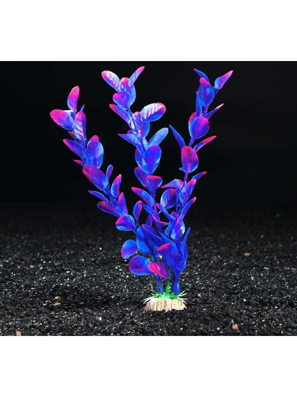 Растение искусственное аквариумное Бакопа Фиолетовая, 20 см