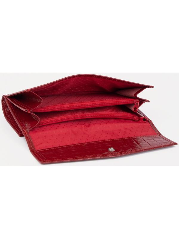 Кошелёк на кнопке, цвет красный