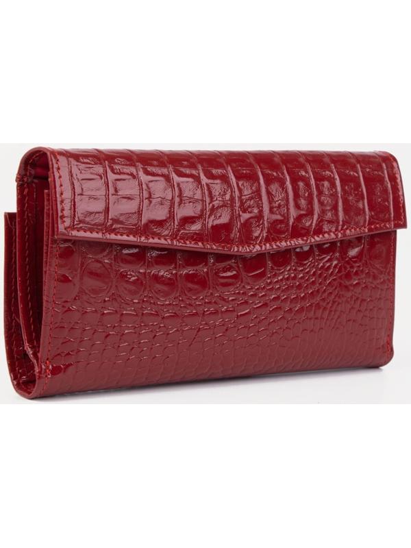 Кошелёк на кнопке, цвет красный