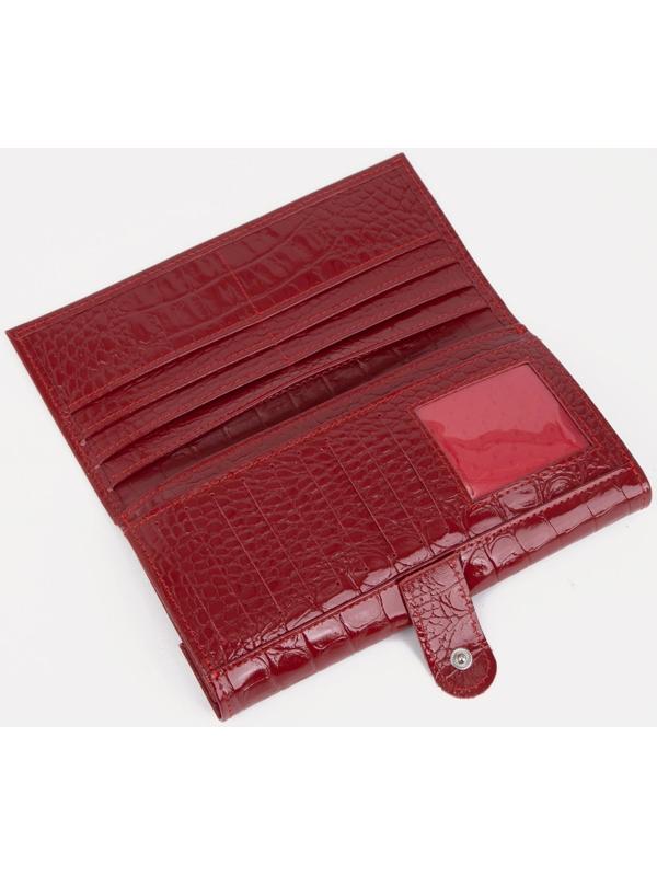 Кошелёк на кнопке, цвет красный