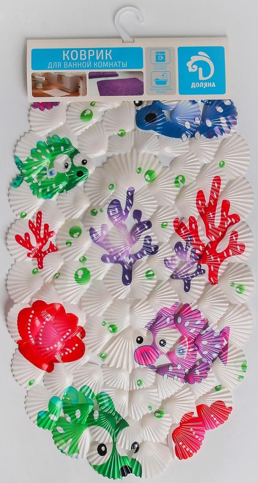 SPA-коврик для ванны на присосках Доляна «Рыбка-шар», 39×69 см