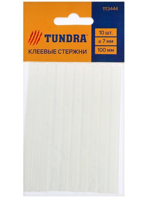 Клеевые стержни ТУНДРА, 7 х 100 мм, 10 шт.