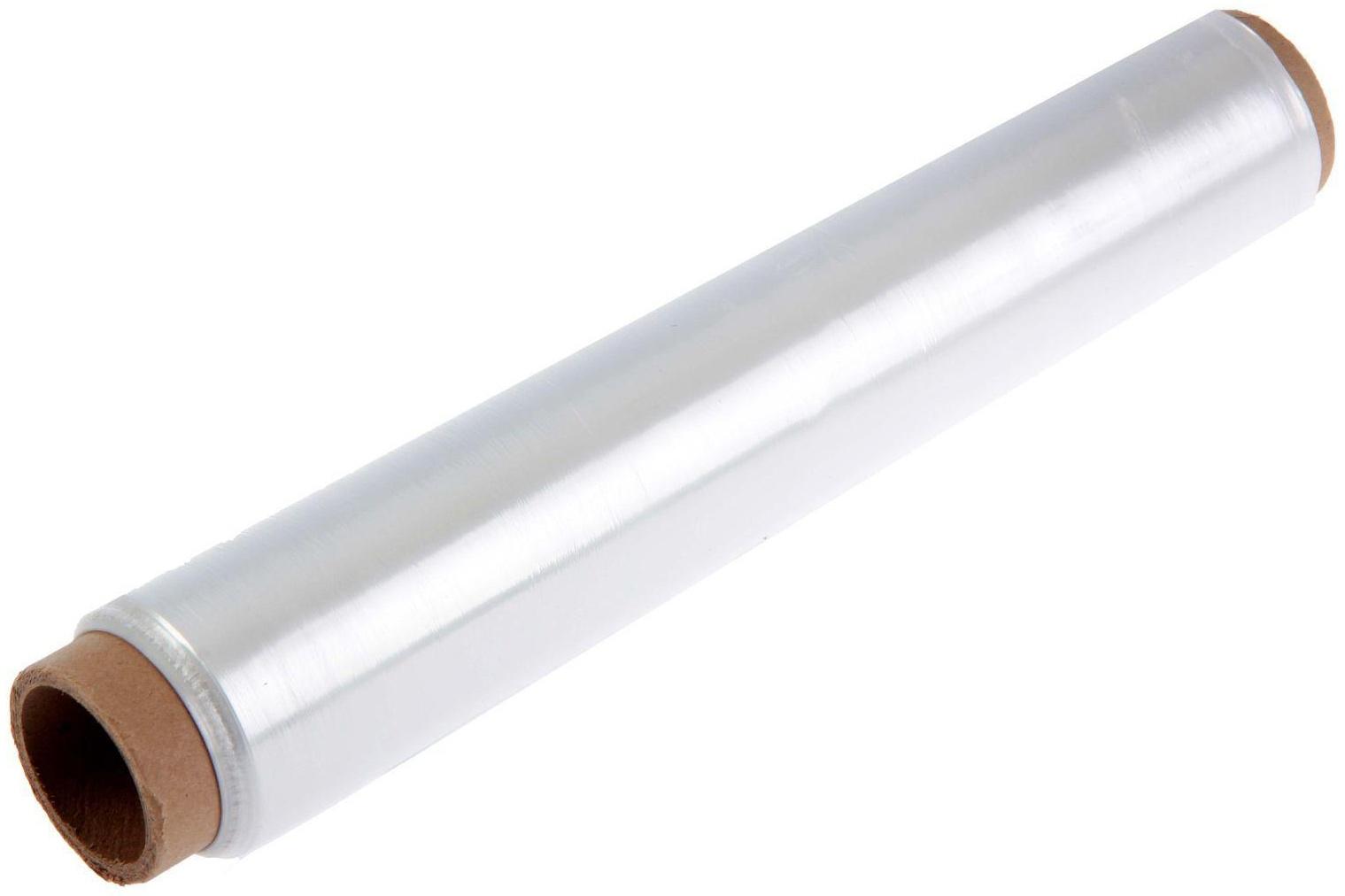 Пленка пищевая, белая, 30 см х 150 м, 8 мкм, 182 гр