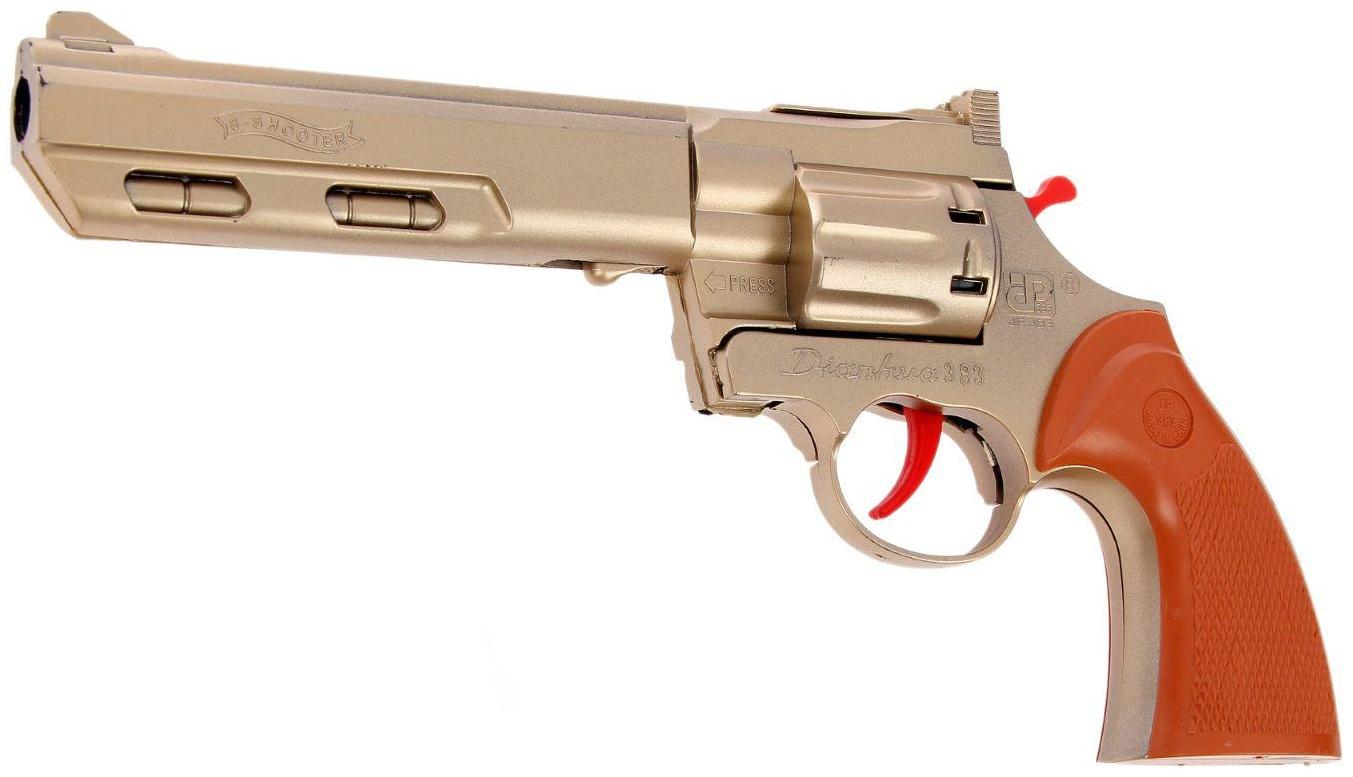 Пистолет «Рейнджер плюс голд», стреляет 8-ми зарядными пистонами, цвета МИКС