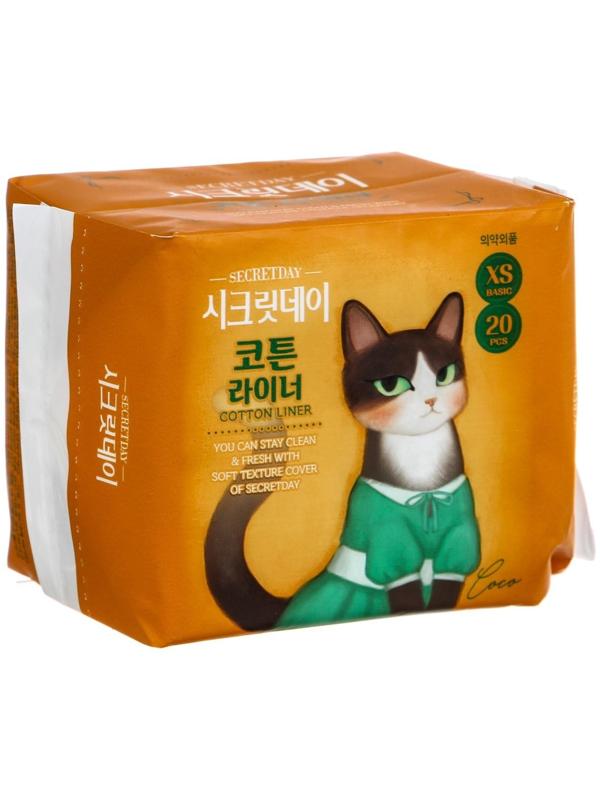 Прокладки ежедневные «Secret Day», ультратонкие дышащие, органические, 20 шт/уп