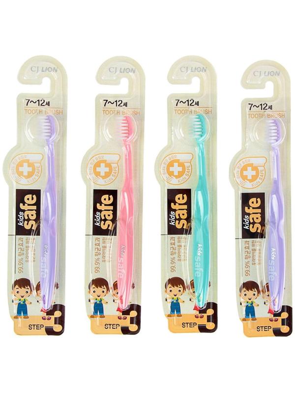 Зубная щетка Kids safe, детская, 7-12 лет, микс