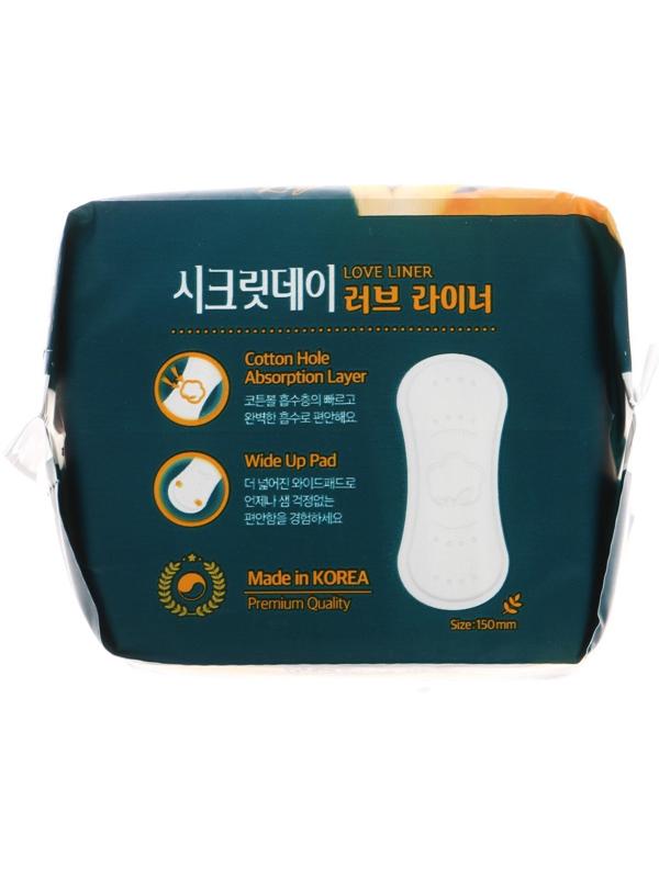 Прокладки ежедневные «Secret Day Love Liner», ультратонкие, дышащие, органические, 20 шт.