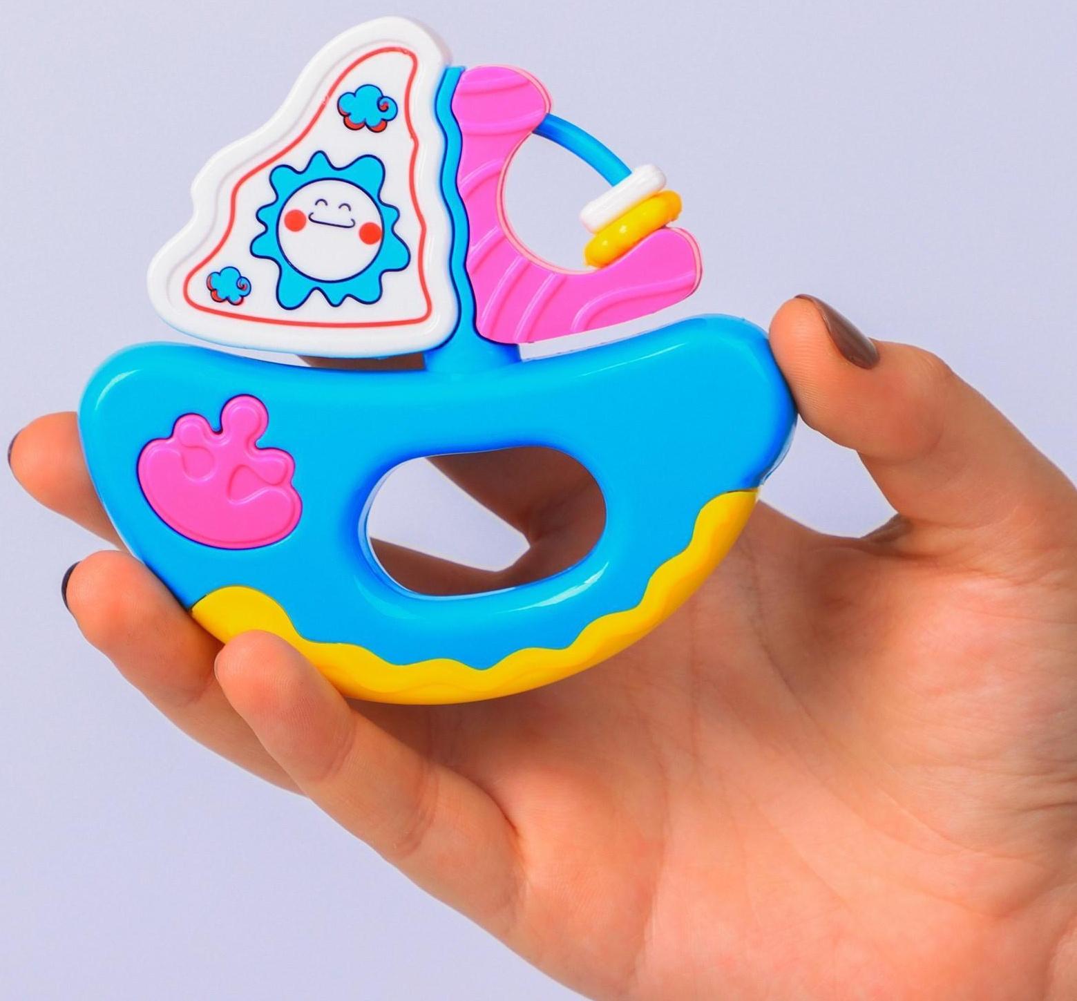 Погремушка «Кораблик», цвета МИКС