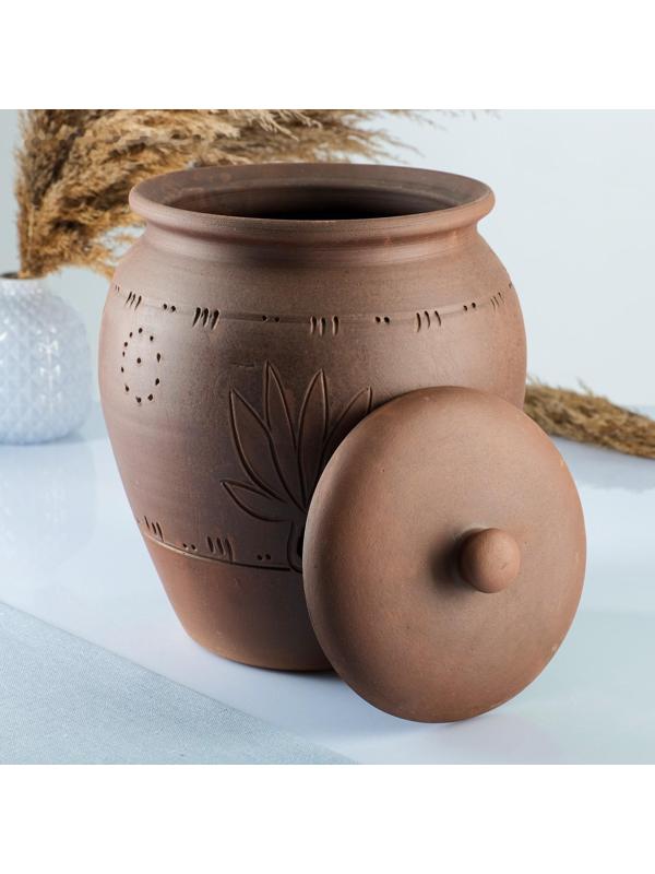 Банка для хранения лука 5 л, с прорезью, молочение