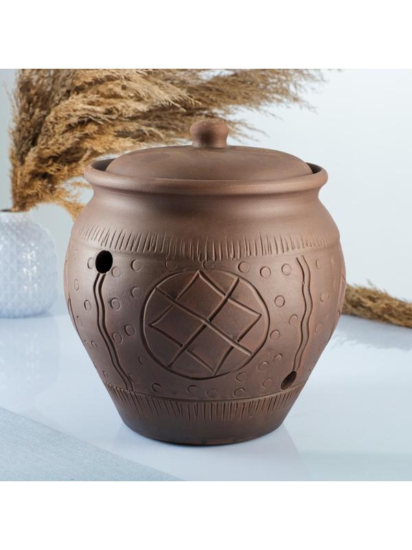 Банка для хранения чеснока 4 л молочение