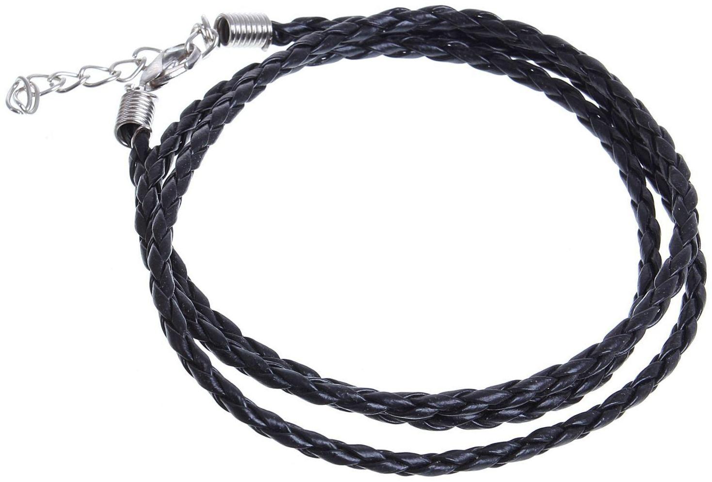 Основа-ожерелье 65 см, цвет чёрный