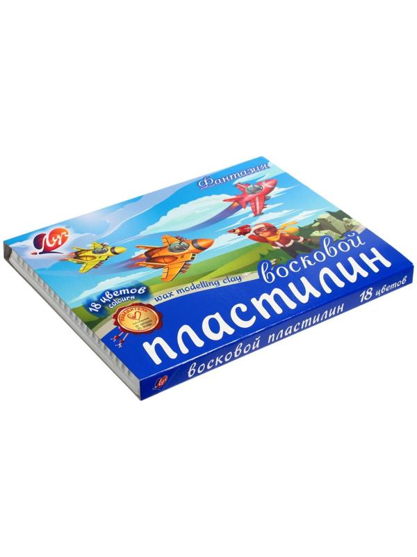 Пластилин мягкий (восковой), 18 цветов, 270 г, 
