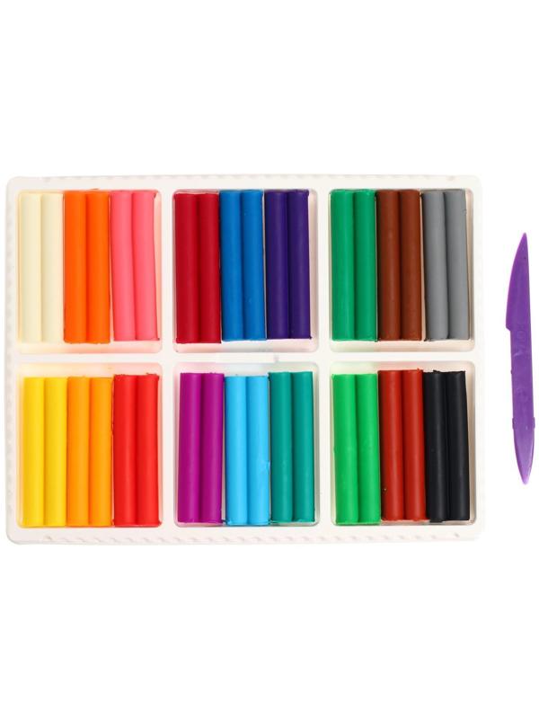 Пластилин мягкий (восковой), 18 цветов, 270 г, 