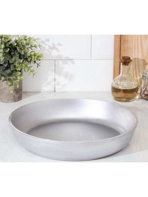 Сковорода, d=30 см, цвет хромированный