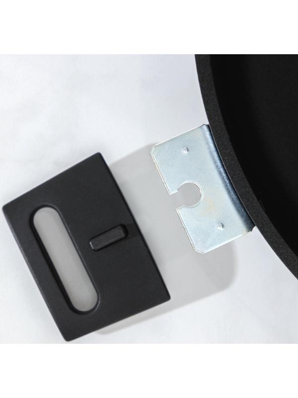 Сковорода «Традиция», d=30 см, съёмные ручки, антипригарное покрытие, цвет чёрный