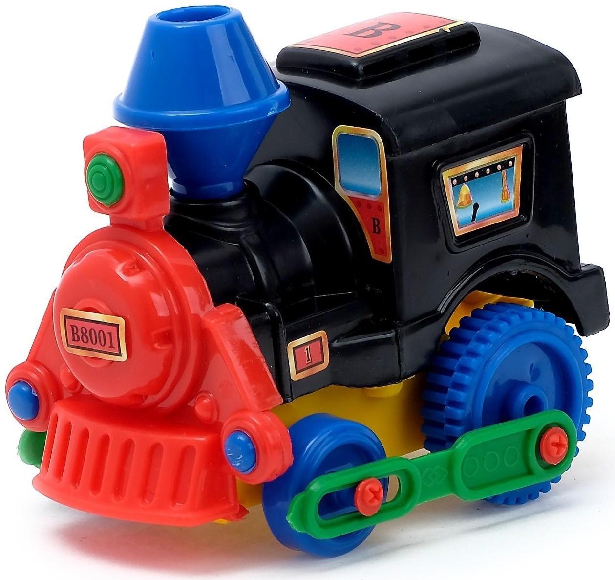 Паровоз инерционный «Классический», цвета МИКС