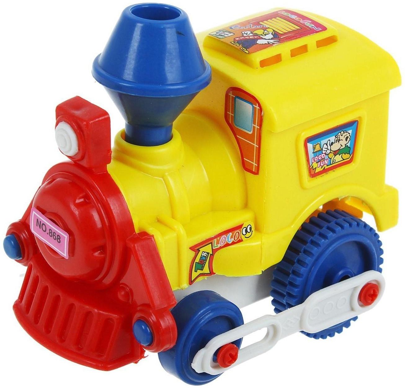 Паровоз инерционный «Классический», цвета МИКС