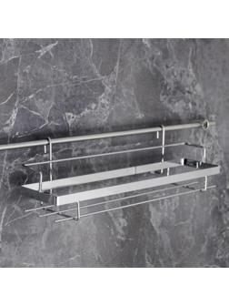 Полка на рейлинг Доляна, 38×11×11,2 см, цвет хром