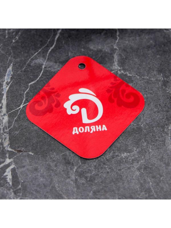 Полка на рейлинг Доляна, 24,5×17×14,5 см, цвет хром