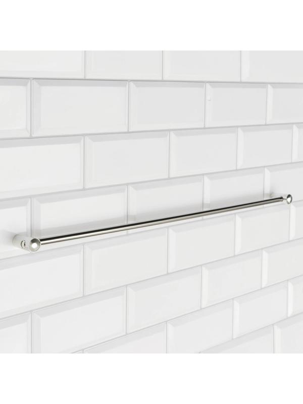 Рейлинг 60 см, d=1 см, c комплектом для монтажа, цвет хром