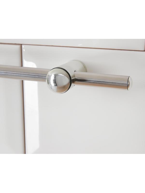 Рейлинг 60 см, d=1 см, c комплектом для монтажа, цвет хром