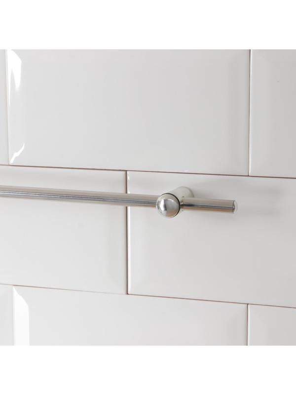 Рейлинг 60 см, d=1 см, c комплектом для монтажа, цвет хром