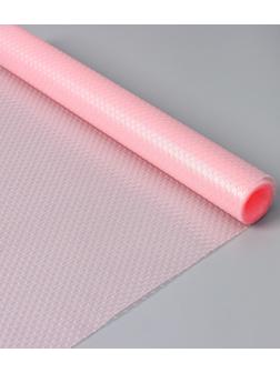 Коврик противоскользящий Доляна «Круги», 30×150 см, цвет розовый, прозрачный