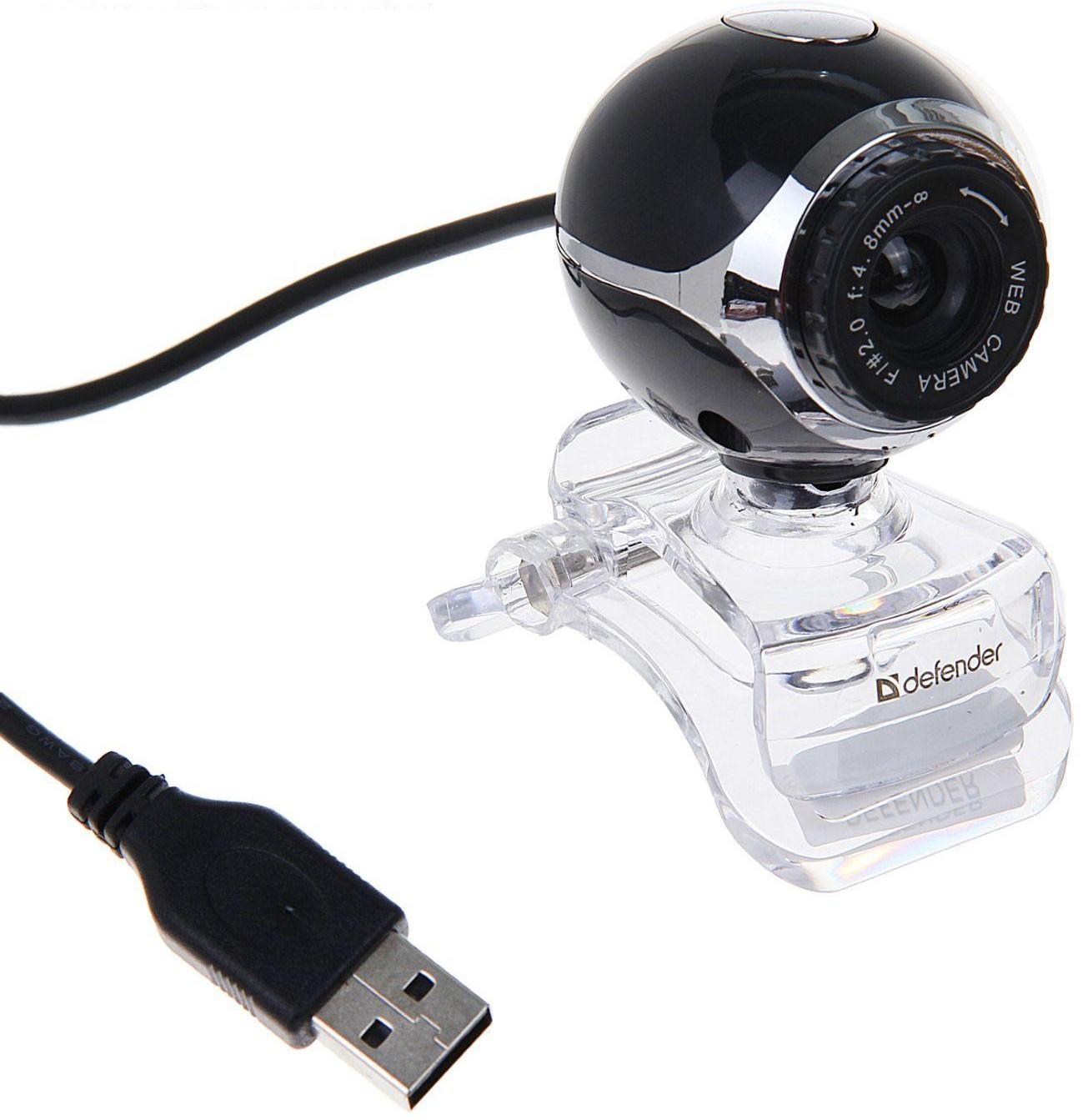 Веб-камера Defender C-090, 0.3 Мп, 640x480, микрофон, черная