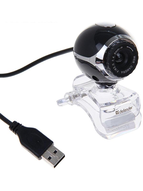 Веб-камера Defender C-090, 0.3 Мп, 640x480, микрофон, черная