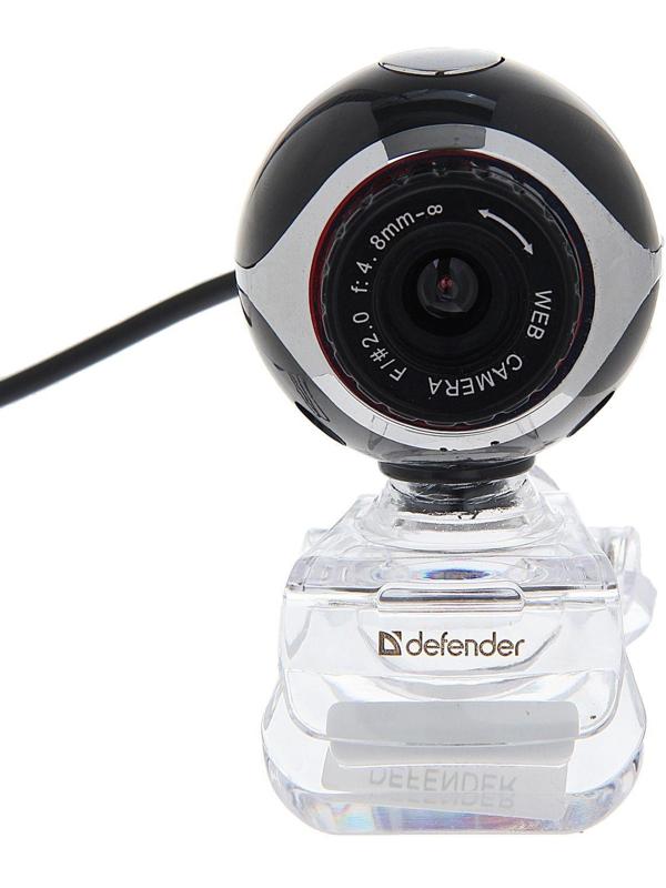 Веб-камера Defender C-090, 0.3 Мп, 640x480, микрофон, черная