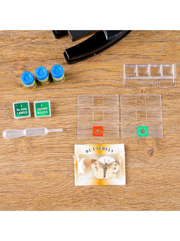 Микроскоп, кратность увеличения 450х, 200х, 100х