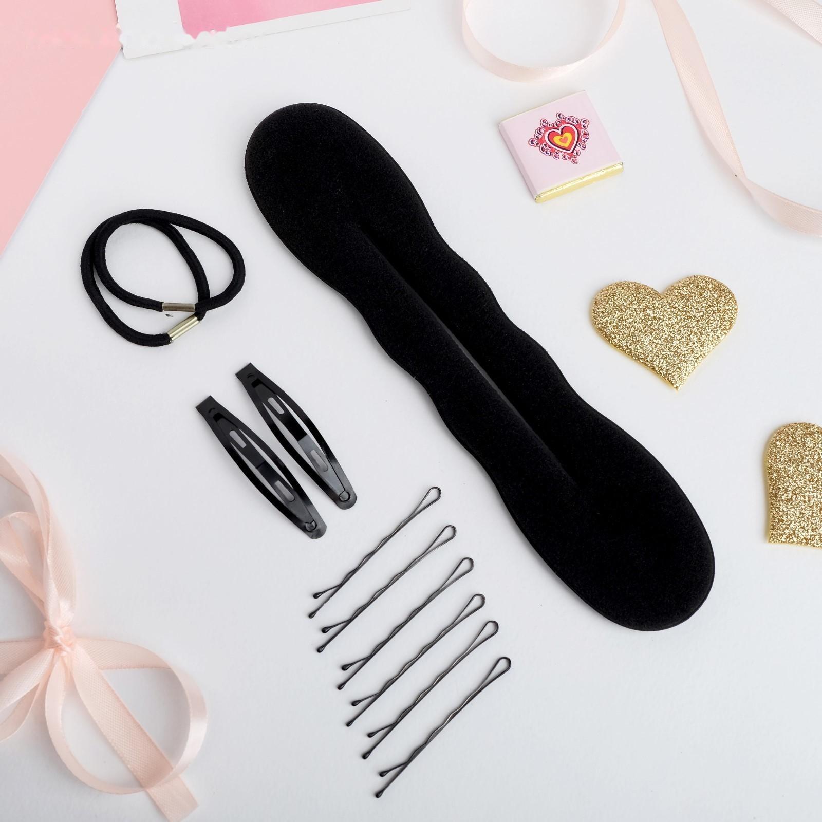 Набор для создания прически (твистер, 8 неведимок, 2 резинки)