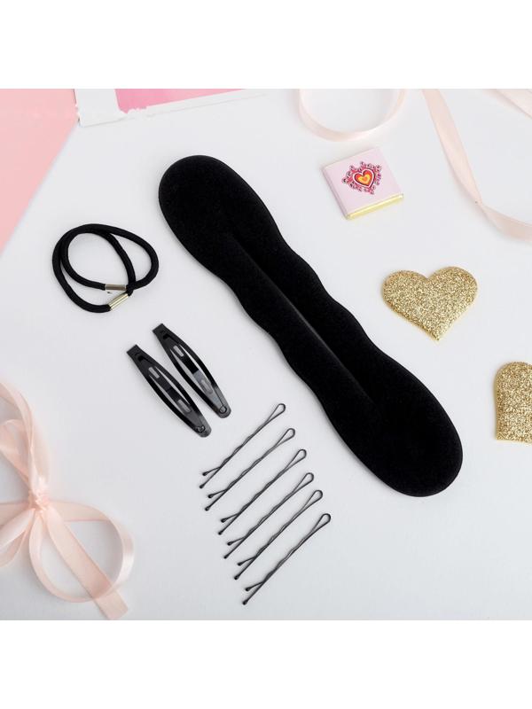 Набор для создания прически (твистер, 8 неведимок, 2 резинки)