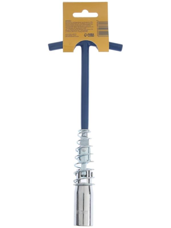 Ключ свечной ТУНДРА, с карданным шарниром, 16 мм