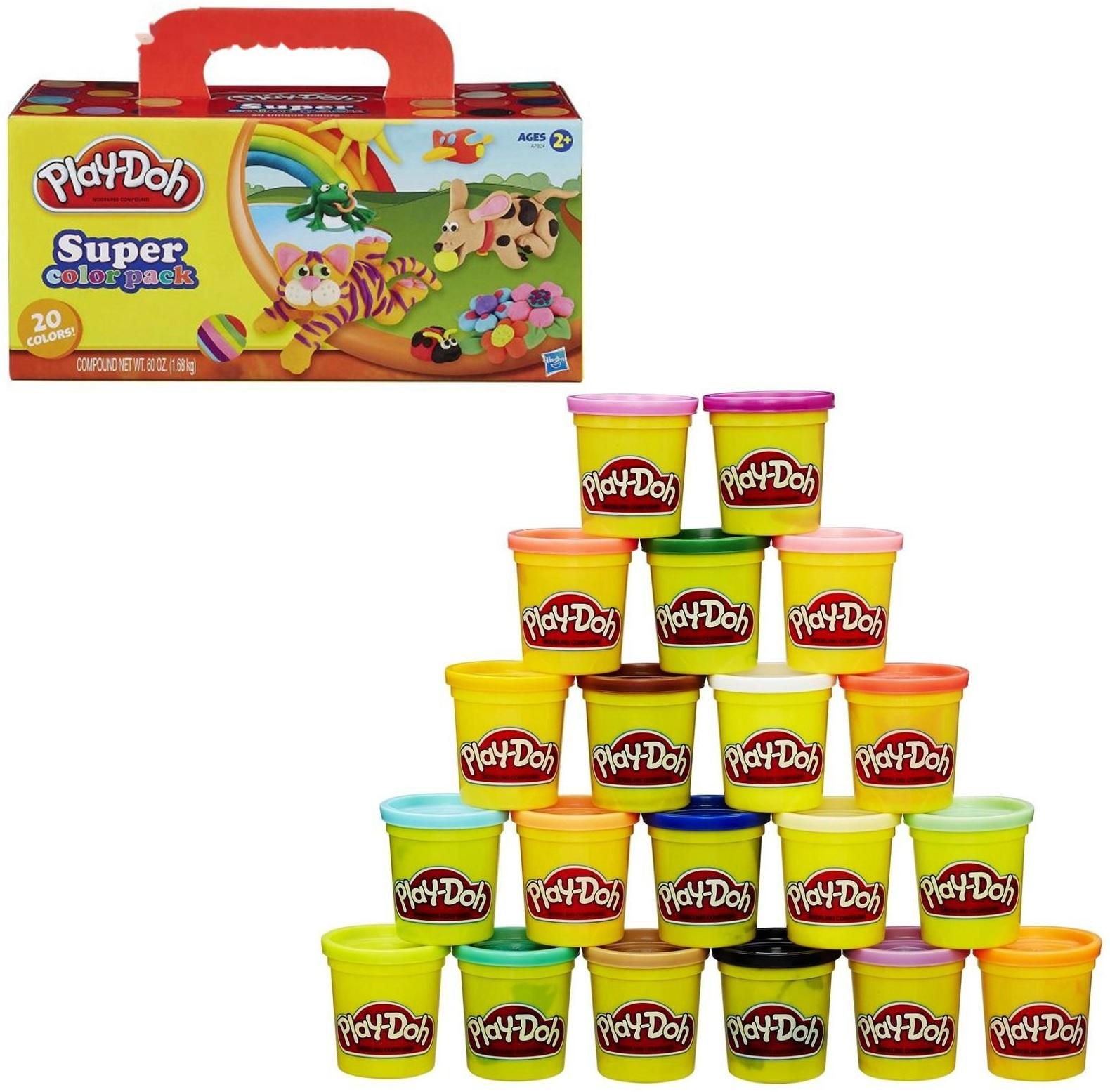 Пластилин Play-doh, набор 20 баночек