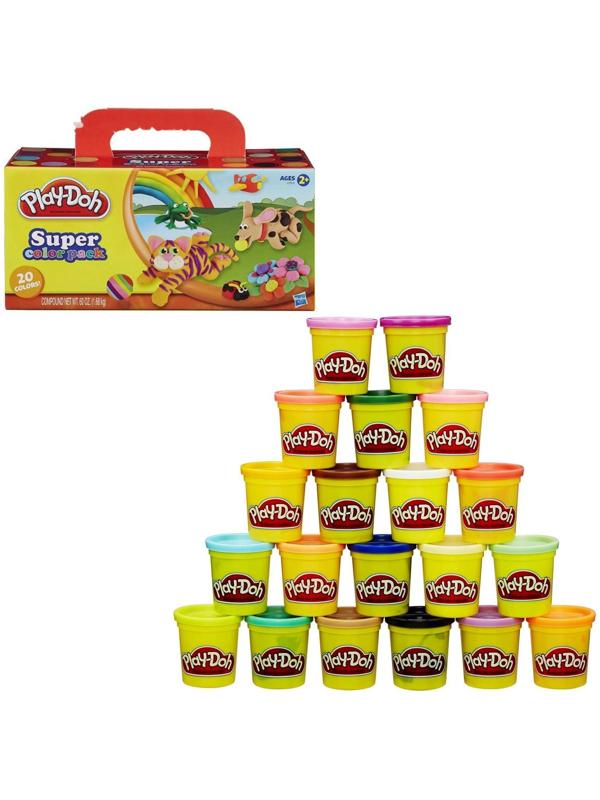 Пластилин Play-doh, набор 20 баночек