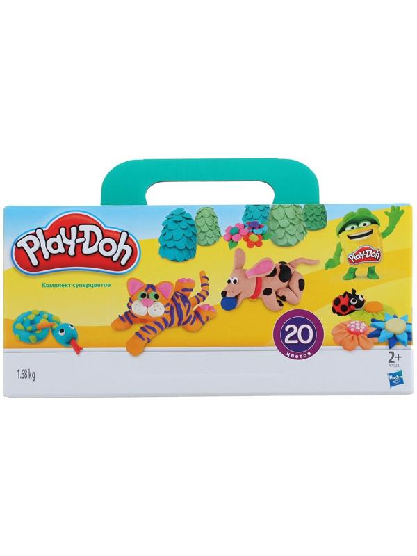 Пластилин Play-doh, набор 20 баночек