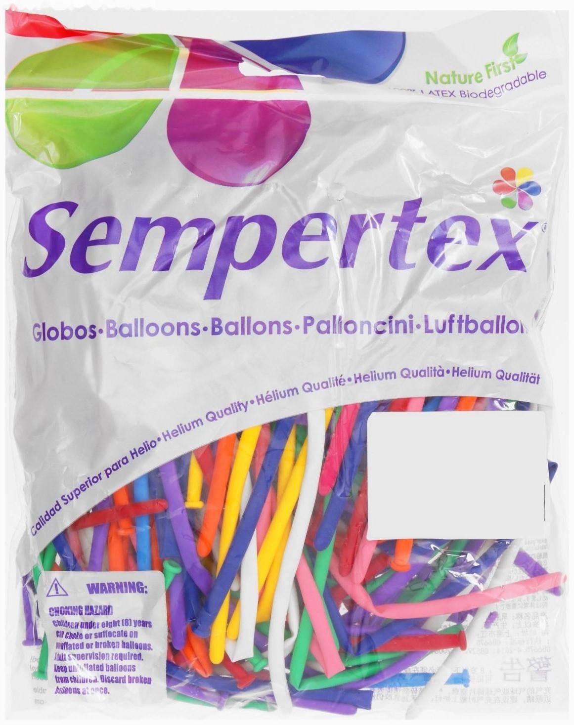 Шар для твистинга 160, пастель, набор 100 шт., цвет цвета МИКС