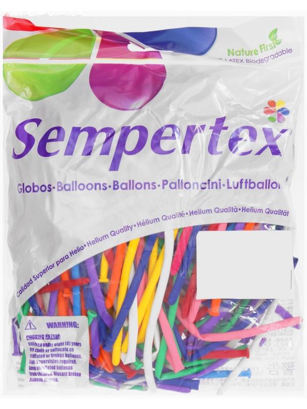 Шар для твистинга 160, пастель, набор 100 шт., цвет цвета МИКС