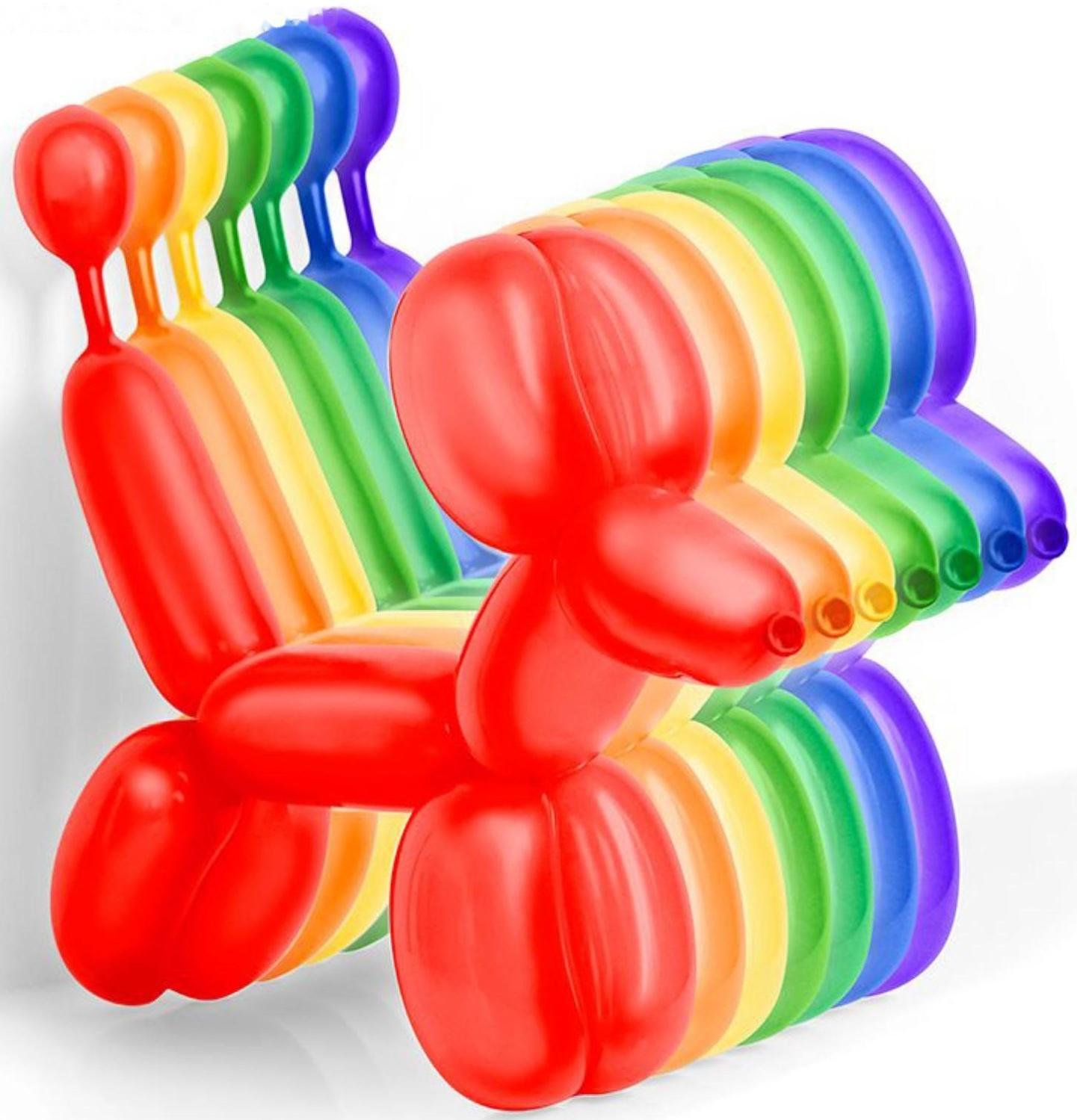 Шар для твистинга 260, металл, набор 100 шт., цвета МИКС