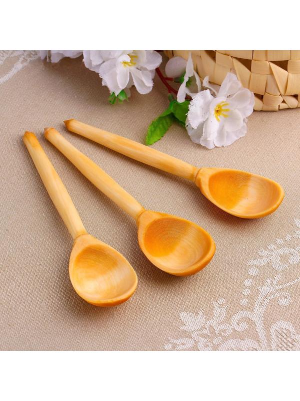 Ложка деревянная, чайная, варёная