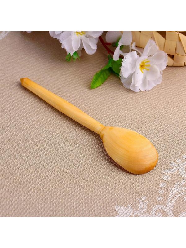 Ложка деревянная, чайная, варёная