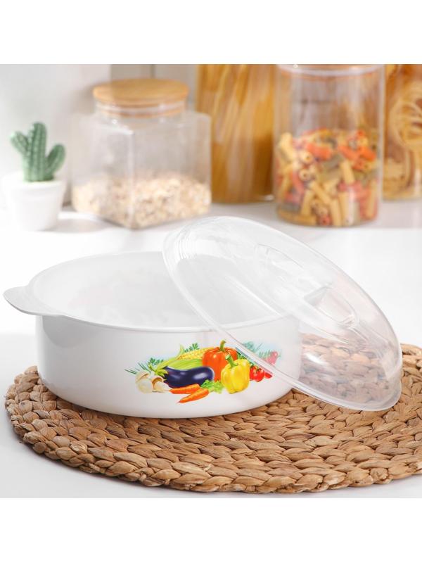 Кастрюля для СВЧ-печи, 2,1 л, цвет МИКС