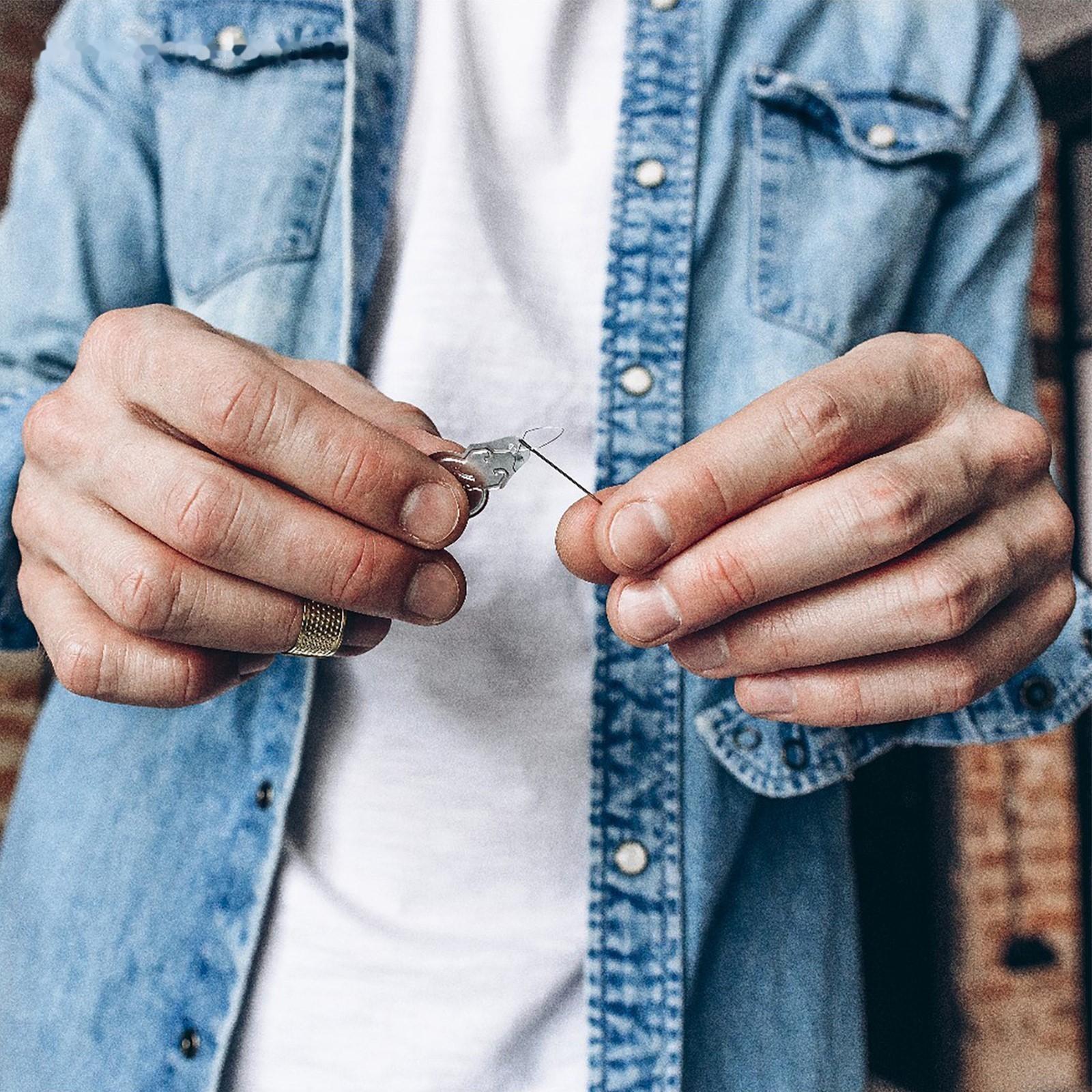 Нитевдеватель металлический, 4,3 × 1,5 см