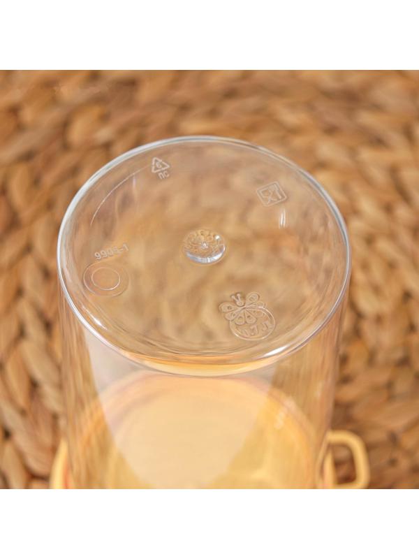 Банка для сыпучих продуктов, 700 мл, с ложкой, цвет МИКС